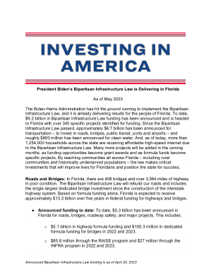 拜登总统的两党基础设施​​法案正在佛罗里达州实施